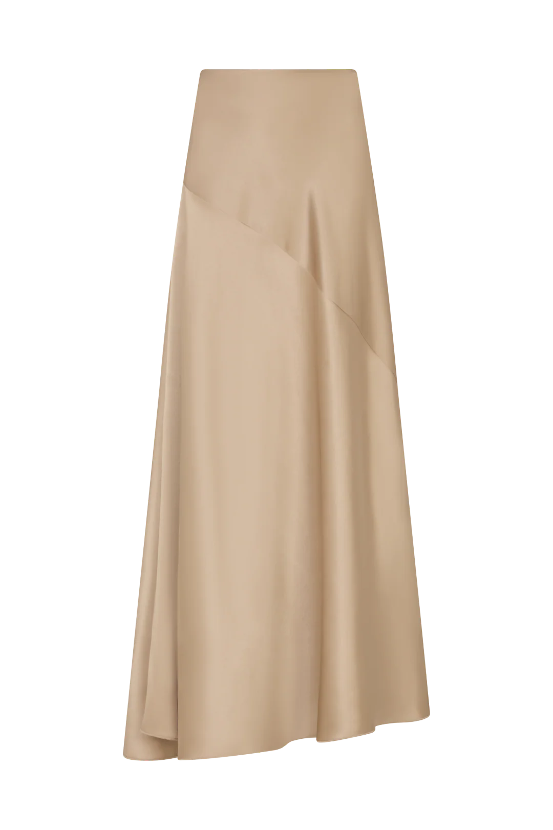 Asymmetrical Maxi Skirt in Silk - Image 3