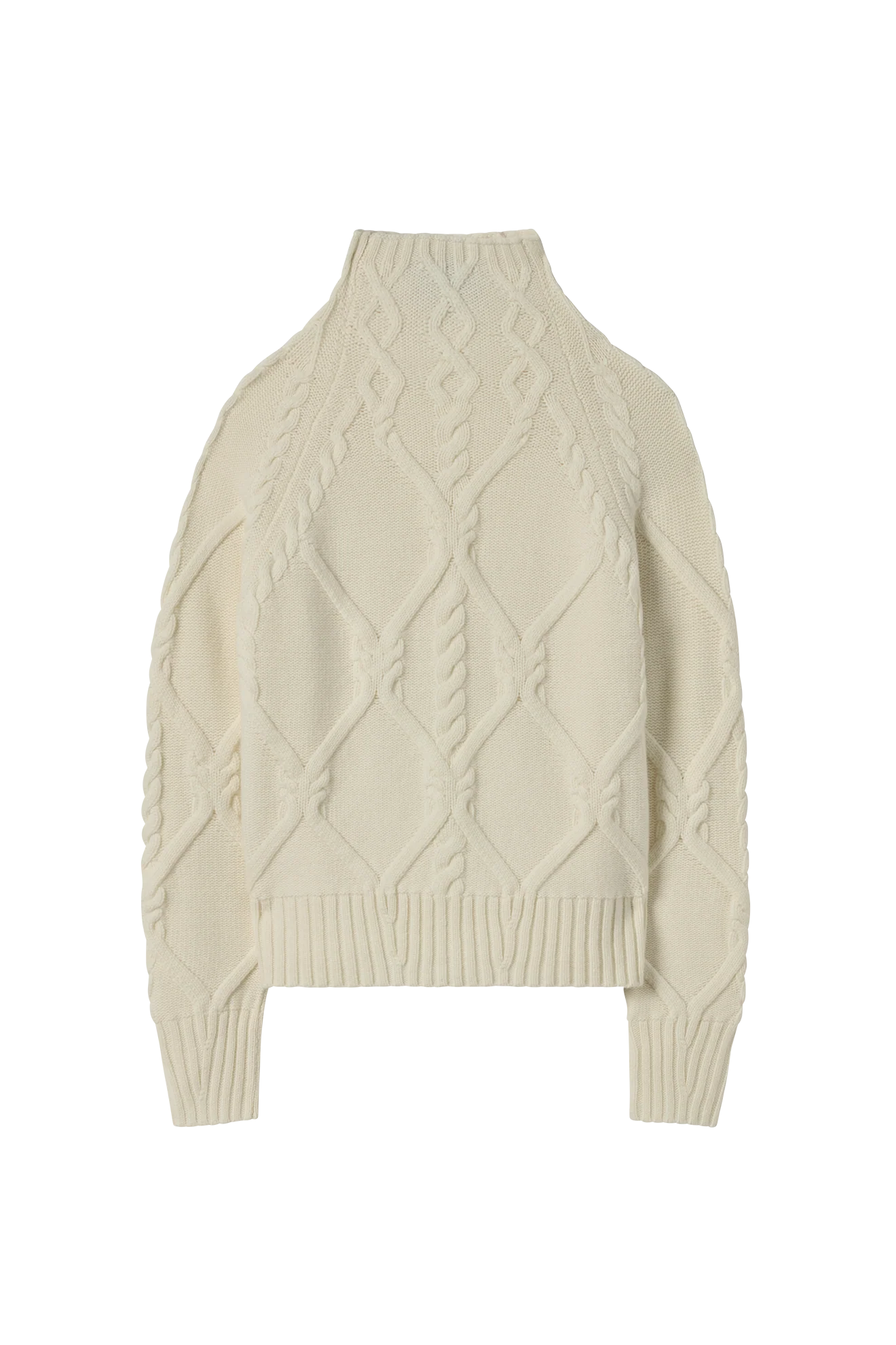 Cable Turtleneck in Cashmere