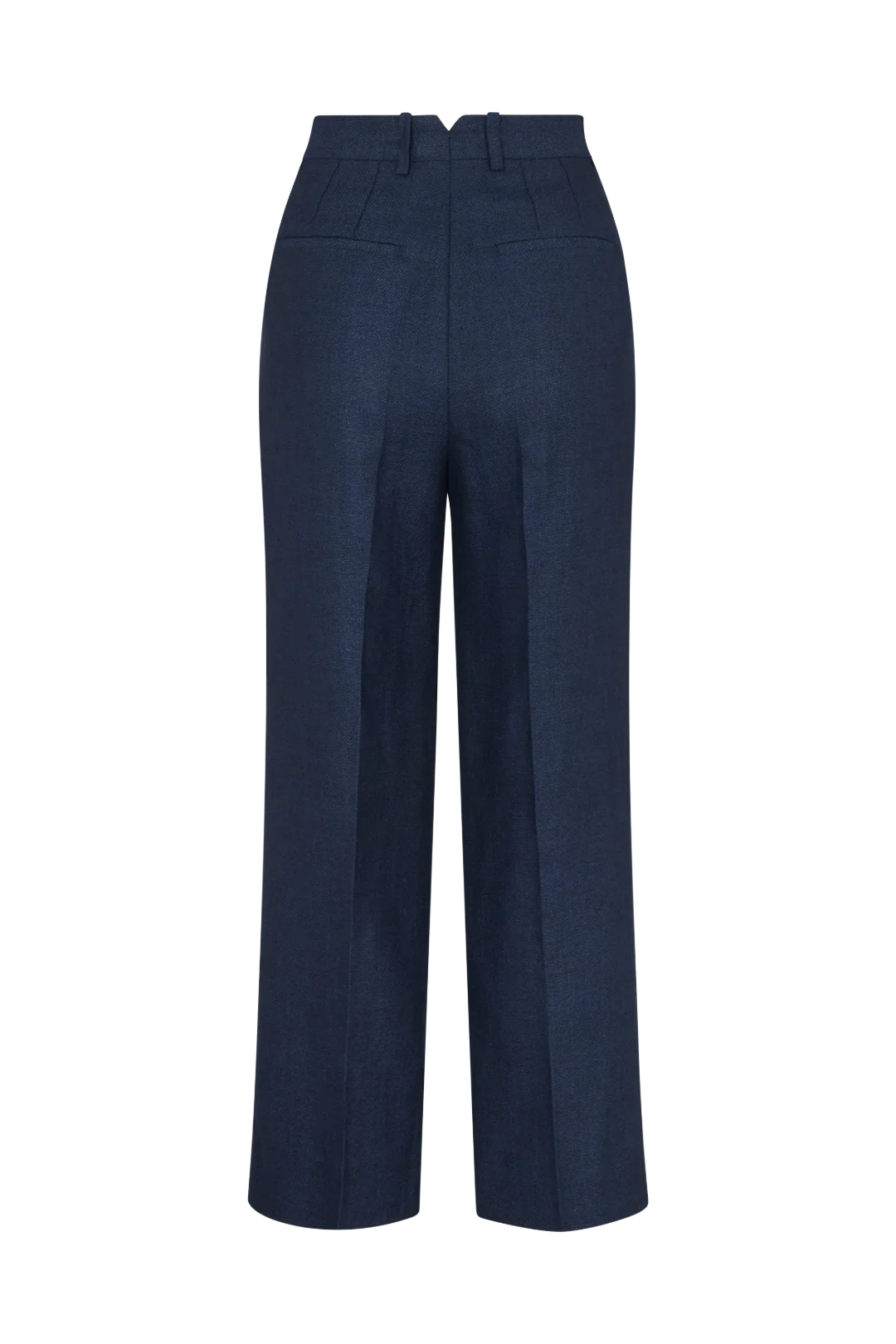 Cropped Straight Leg Trouser in Hopsack - Image 3