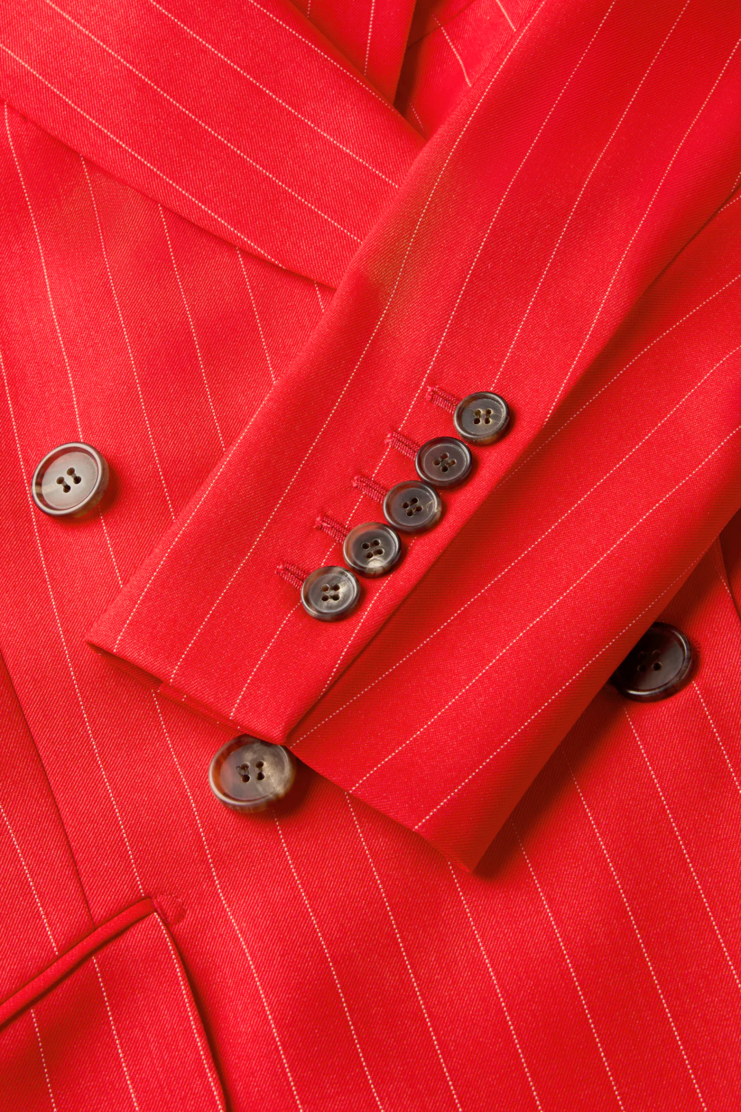 Double Breasted Jacket in Wool Pinstripe - Image 2