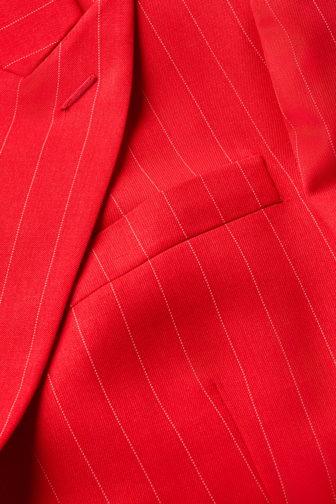 Double Breasted Jacket in Wool Pinstripe - Image 4