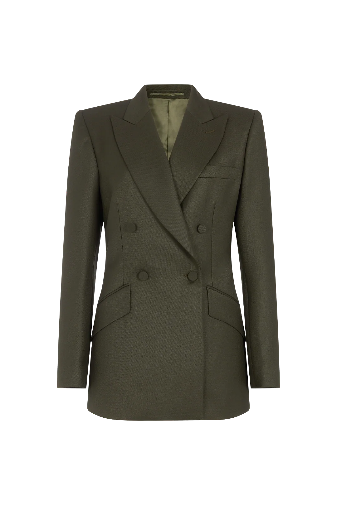 Double Breasted Jacket in Wool Twill