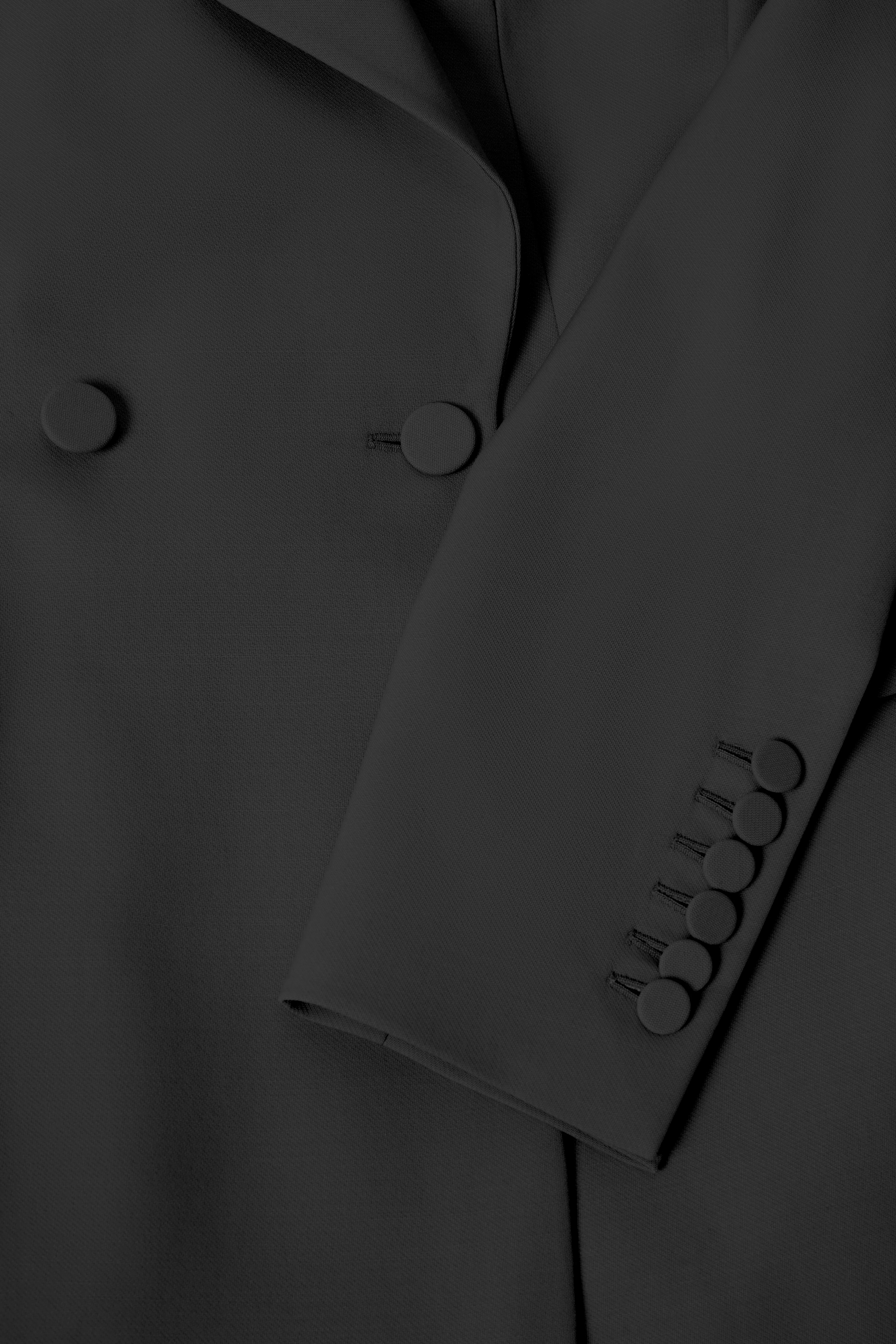 Double Breasted Jacket with Two Buttons in Wool - Image 4