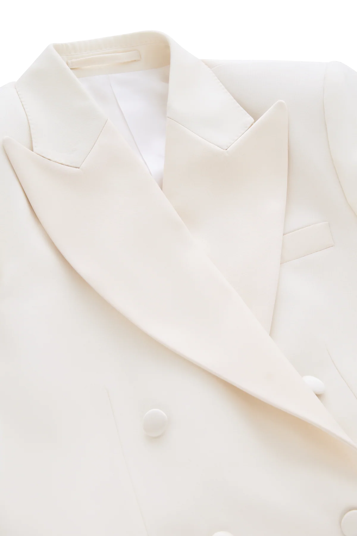 Double Breasted Tuxedo Jacket in Barathea - Image 2