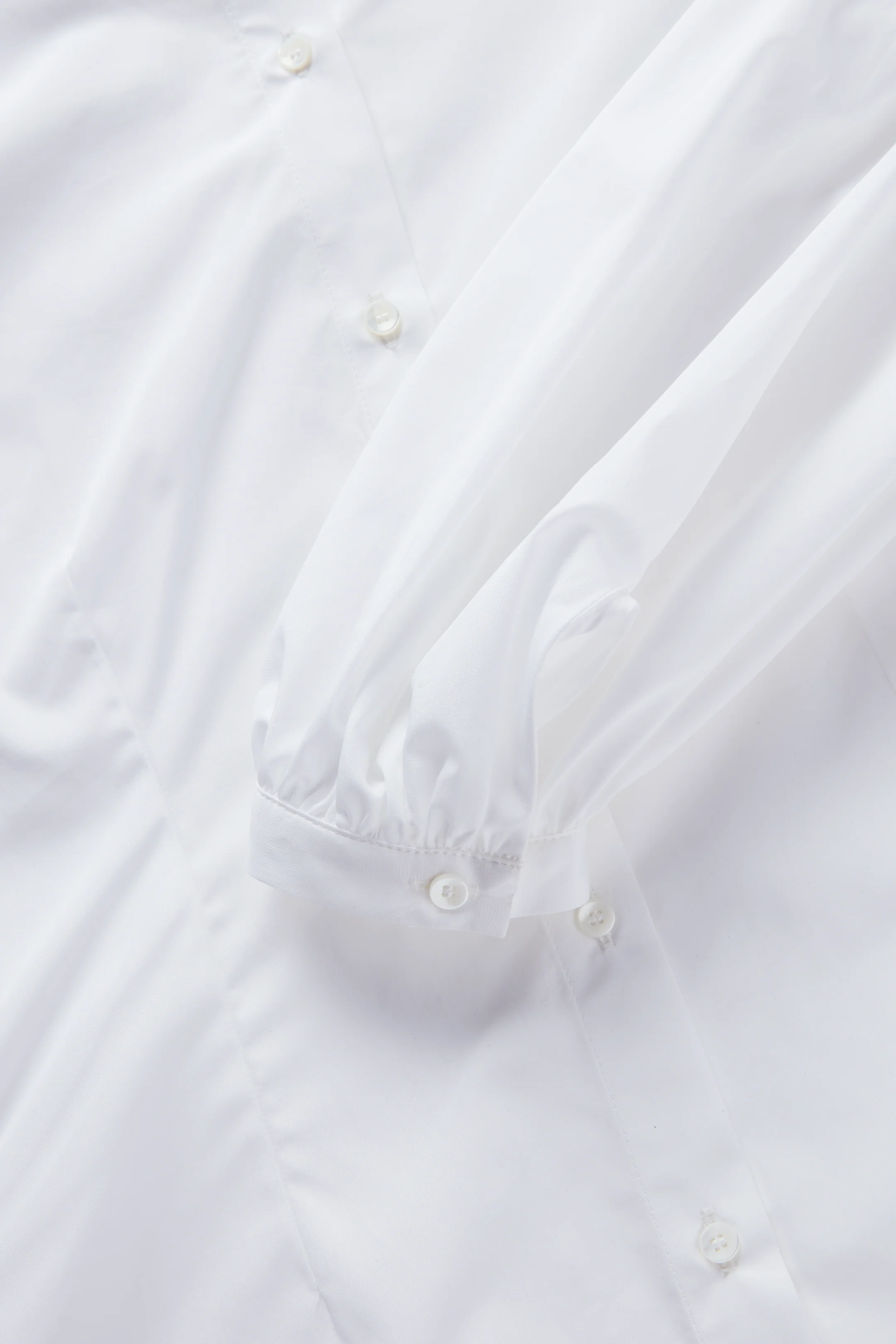 Fitted Poet Sleeve Blouse in Cotton - Image 2