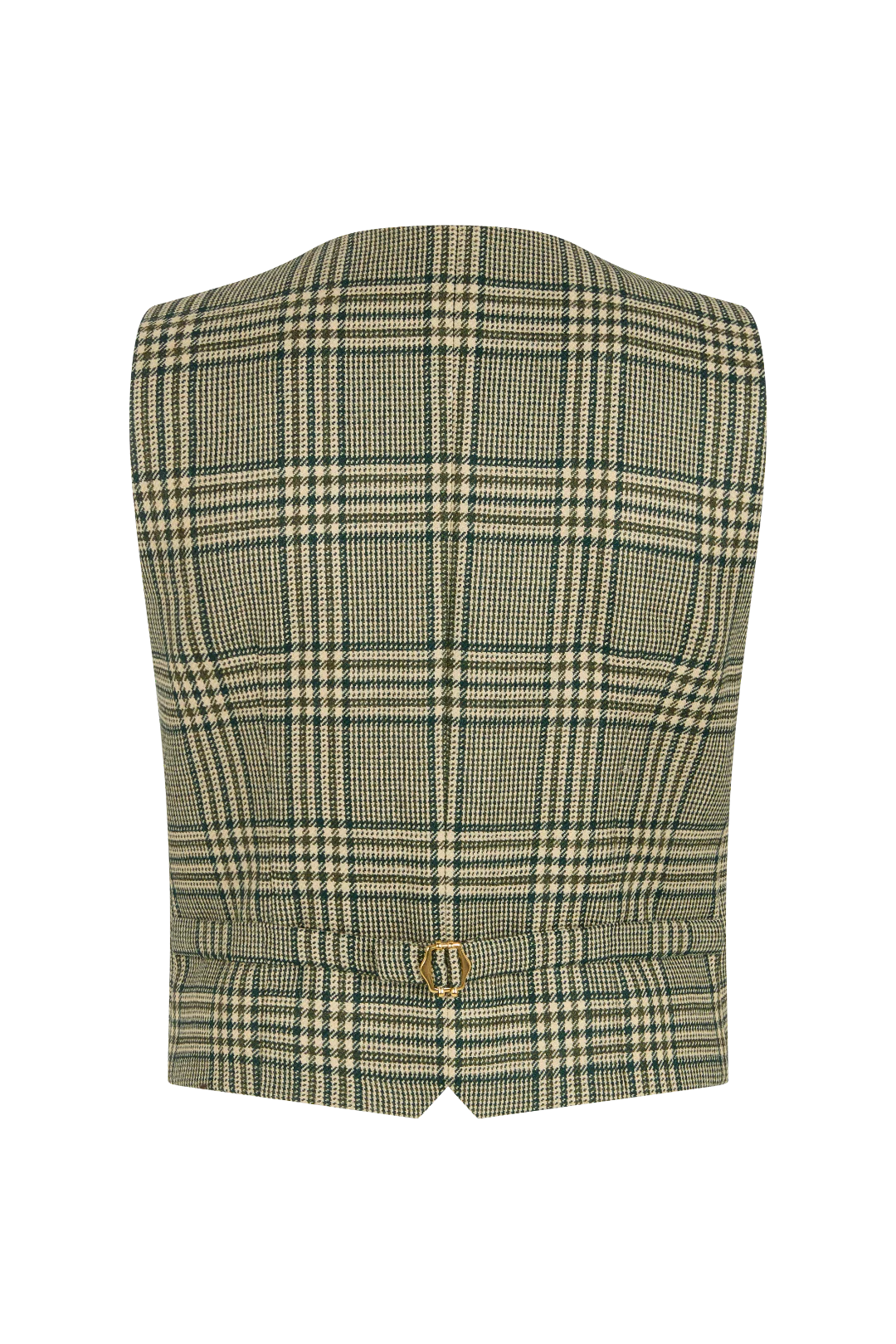 Fitted Waistcoat in Prince of Wales Check - Image 5