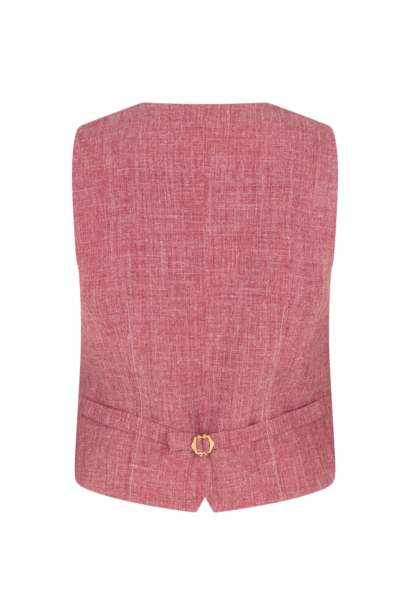 Fitted Waistcoat in Linen - Image 9