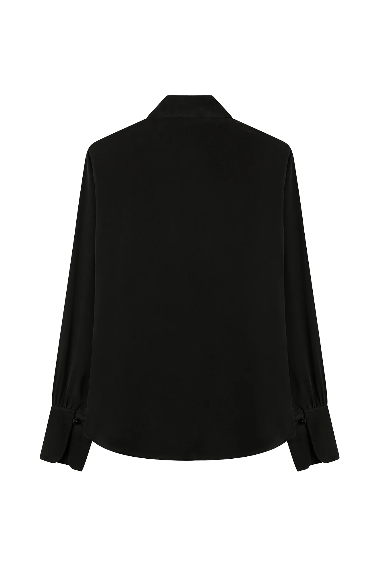 Front Pleat Blouse in Sandwashed Silk Crepe De Chine - Image 4