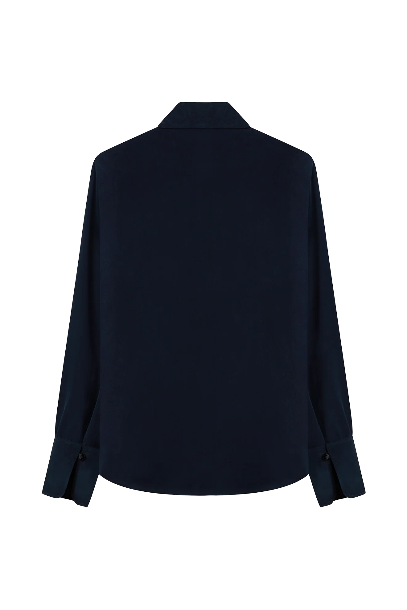 Front Pleat Blouse in Sandwashed Silk Crepe De Chine - Image 3
