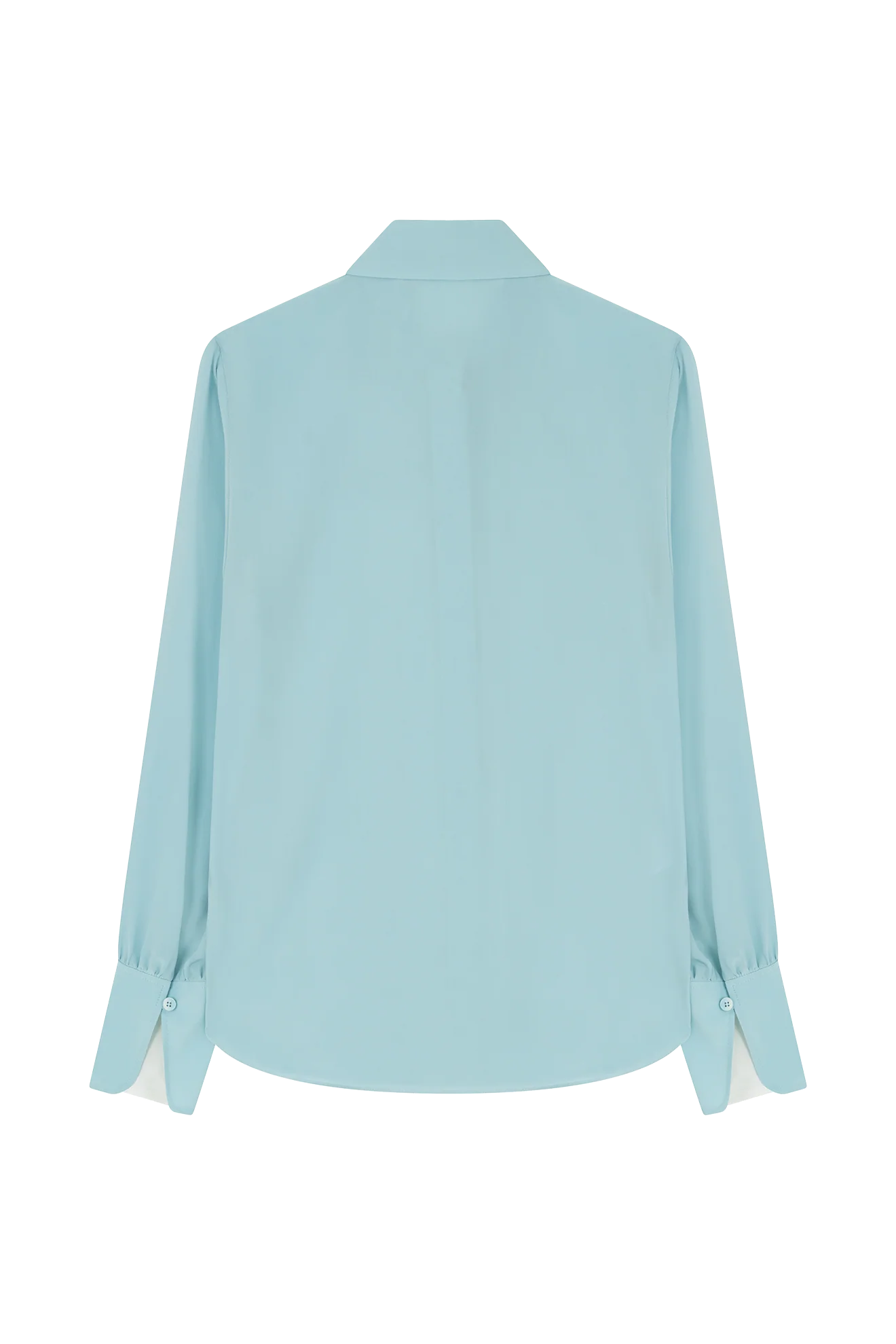 Front Pleat Blouse in Sandwashed Silk Crepe De Chine - Image 4