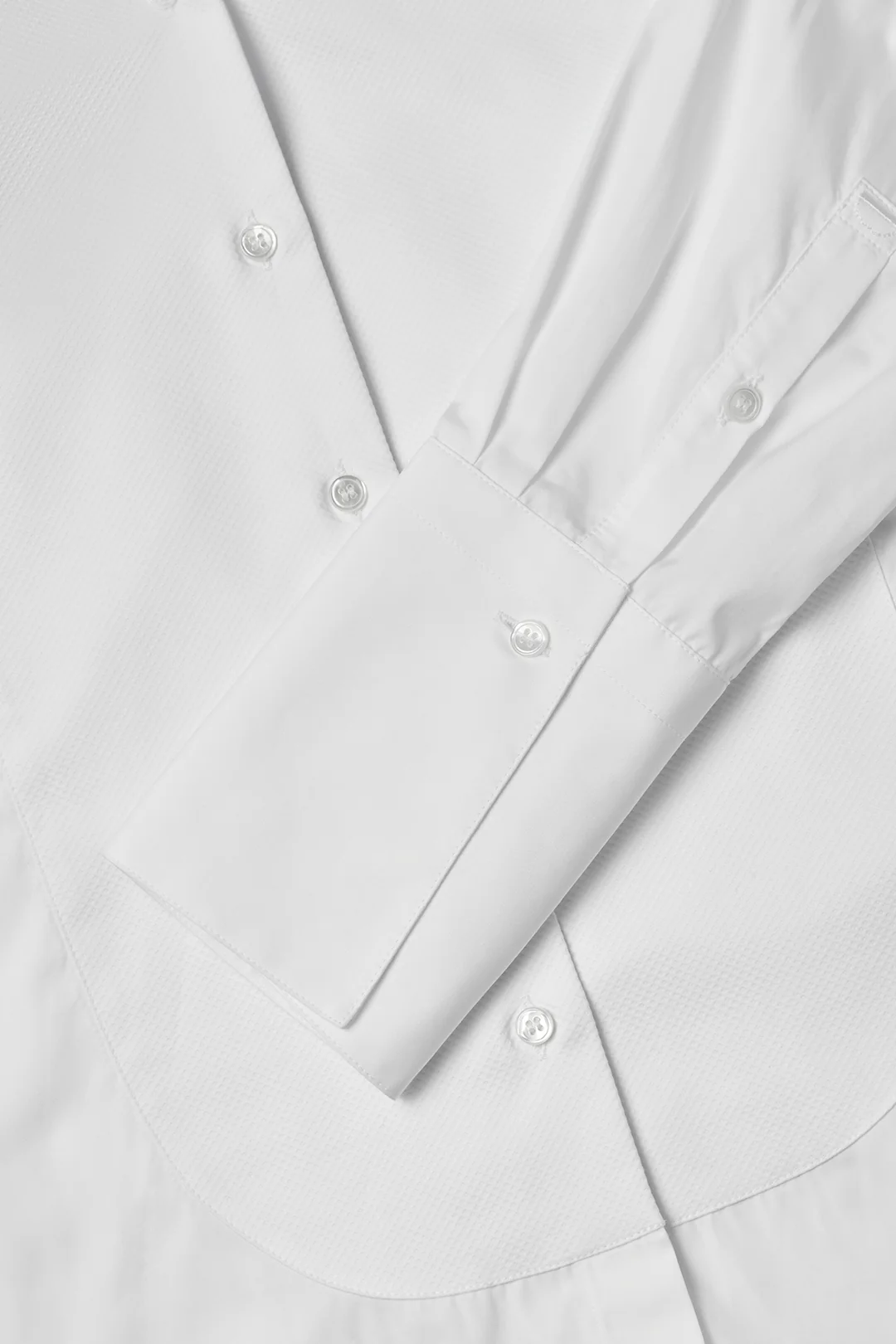 Tuxedo Bib Shirt in Poplin - Image 4