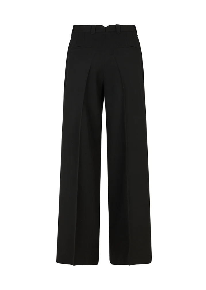 Wide Leg Trouser in Wool Twill - Image 3