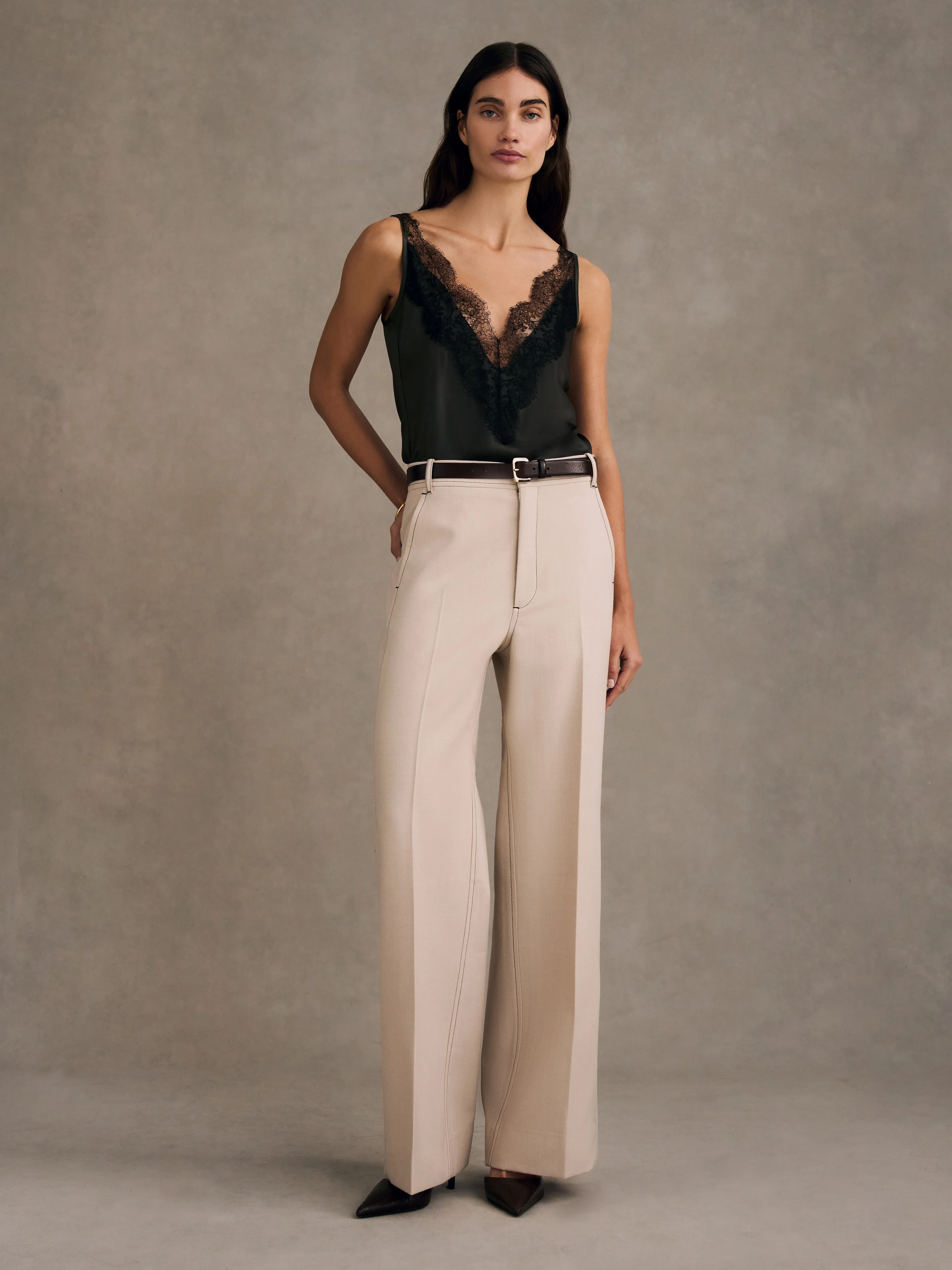 Lace Cami in Silk - Image 3
