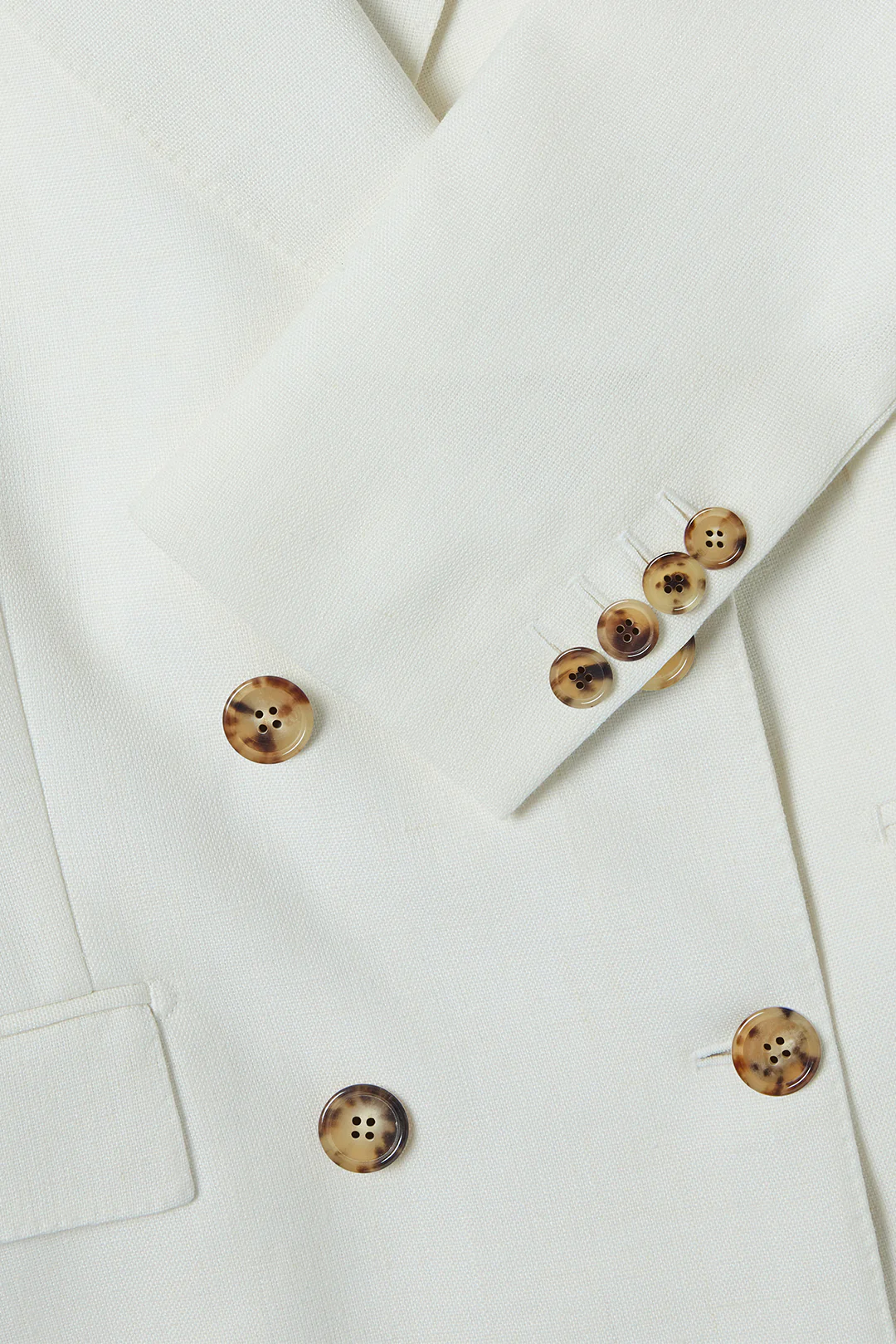 Double Breasted Jacket in Linen - Image 7