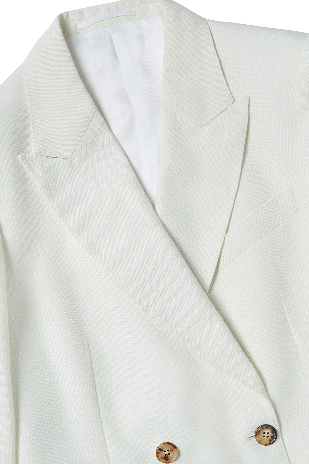 Double Breasted Jacket in Linen - Image 8