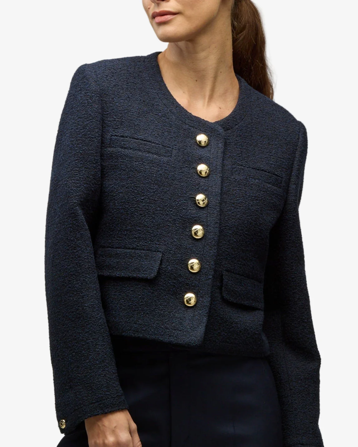 London Jacket in Boucle - Image 2