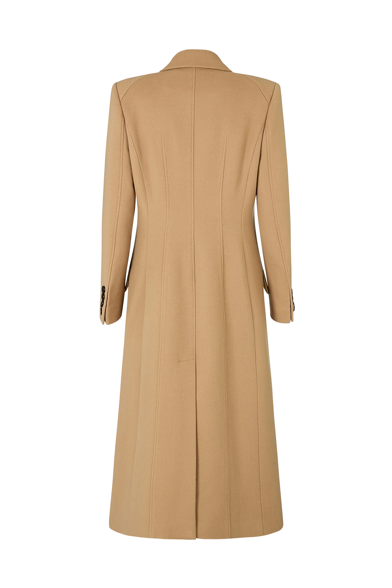 Long Double Breasted Coat in Wool - Image 7
