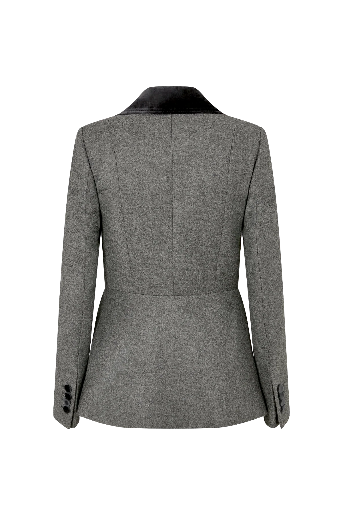Peplum Savile Jacket in Wool - Image 5