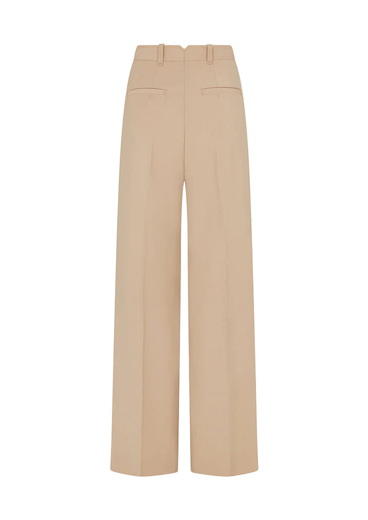 Wide Leg Trouser in Wool Charmelaine - Image 3