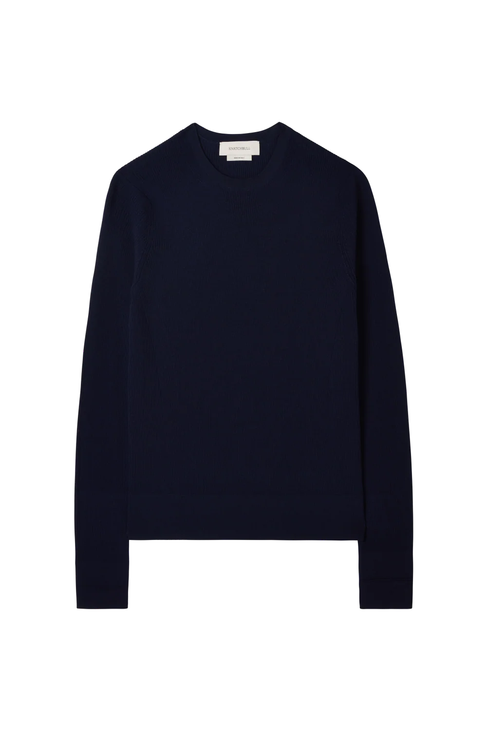 Ribbed Crew Neck Sweater in Merino