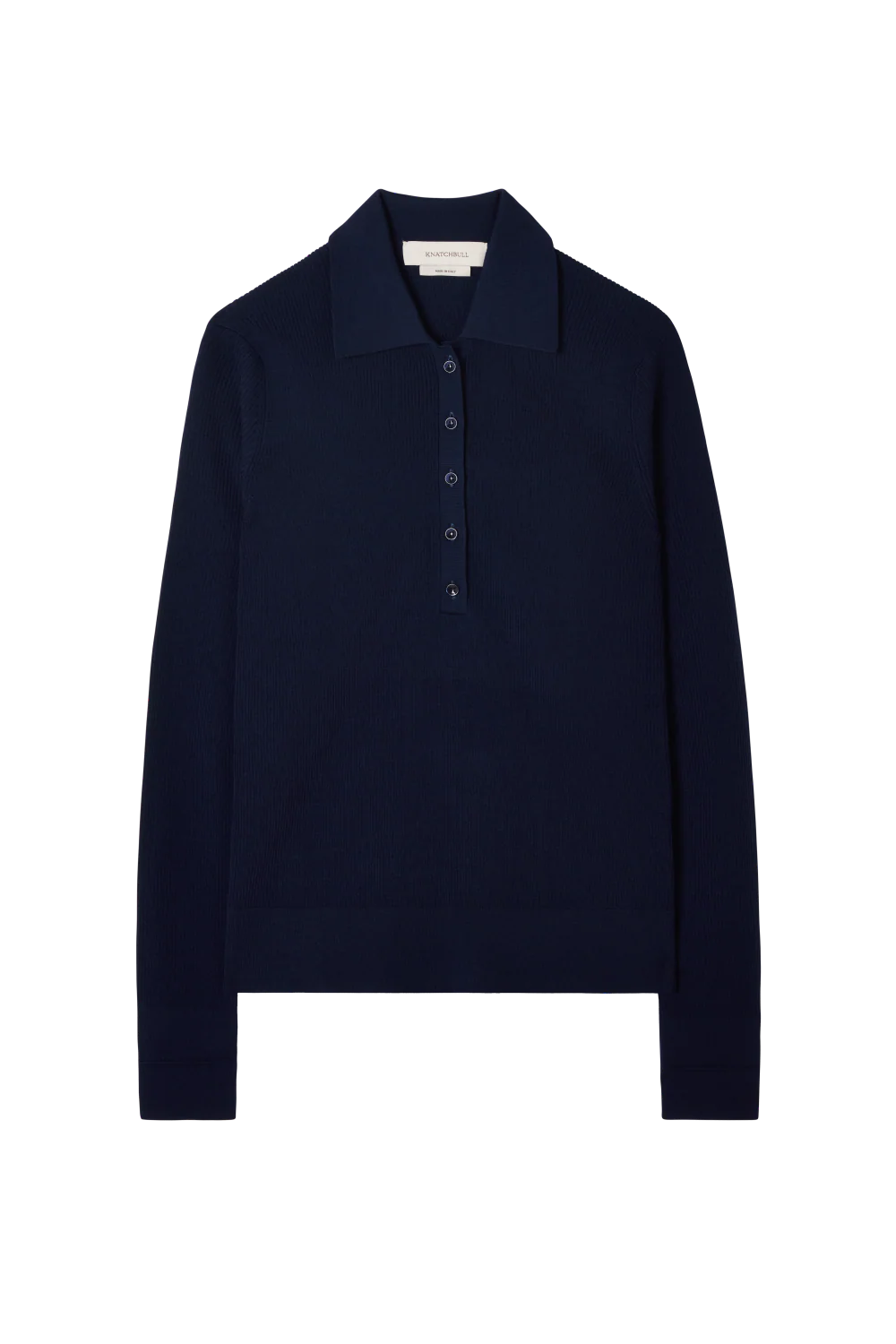 Ribbed Polo in Merino