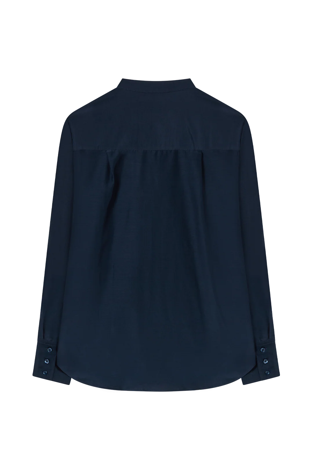 Ruffle Front Blouse in Cotton Silk - Image 3