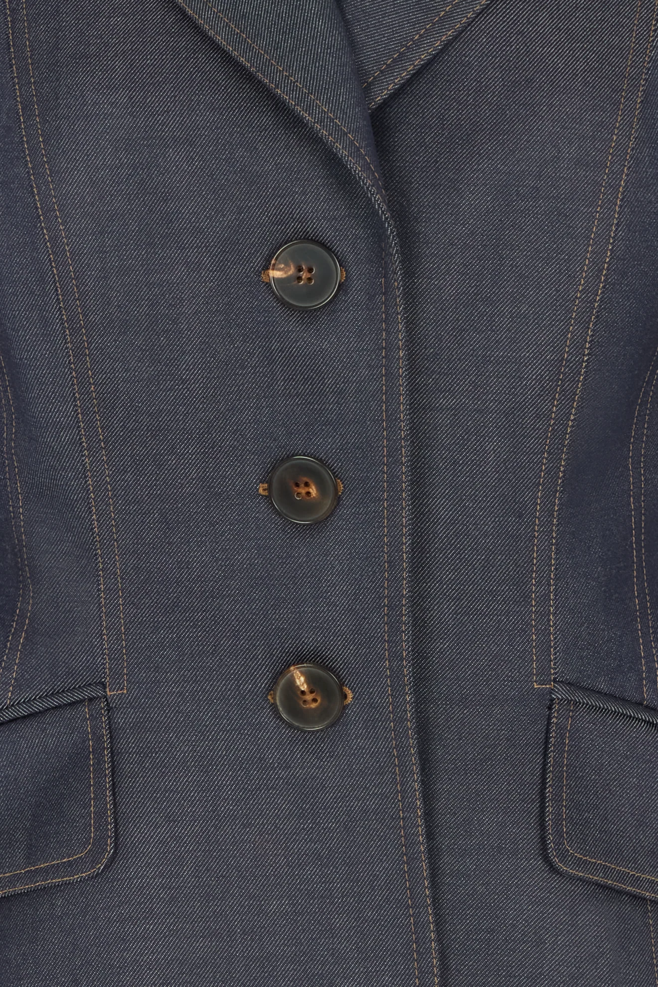 Savile Jacket in Gabardine Denim - Image 5