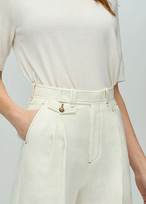 Short-Sleeve Tee in Cashmere - Image 3