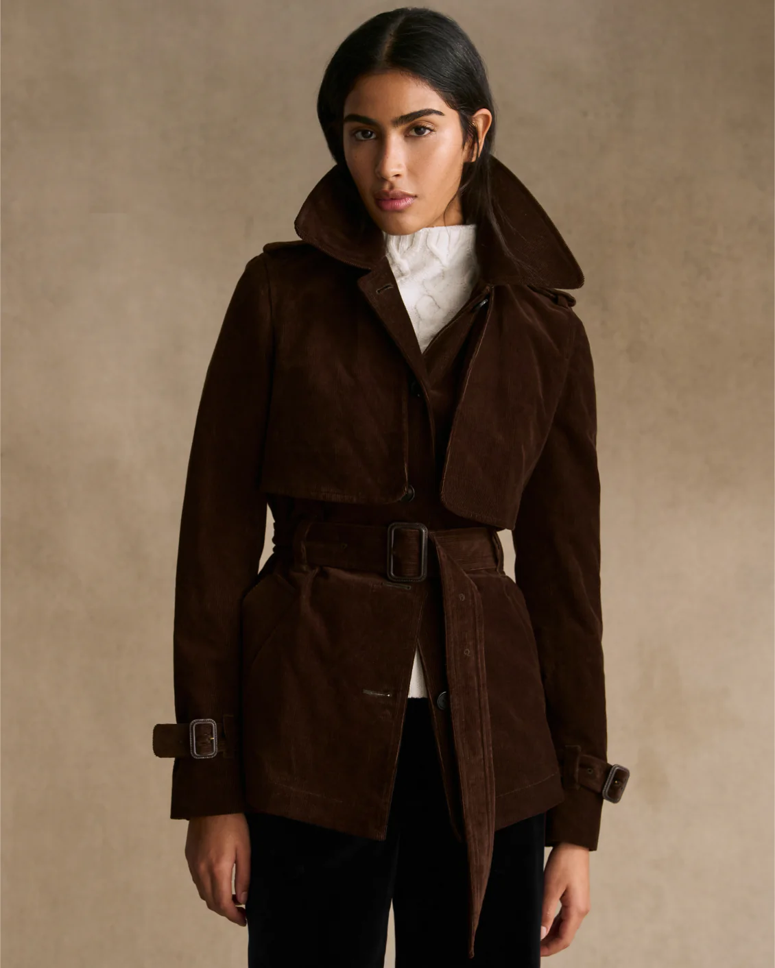Short Trench in Corduroy - Image 3