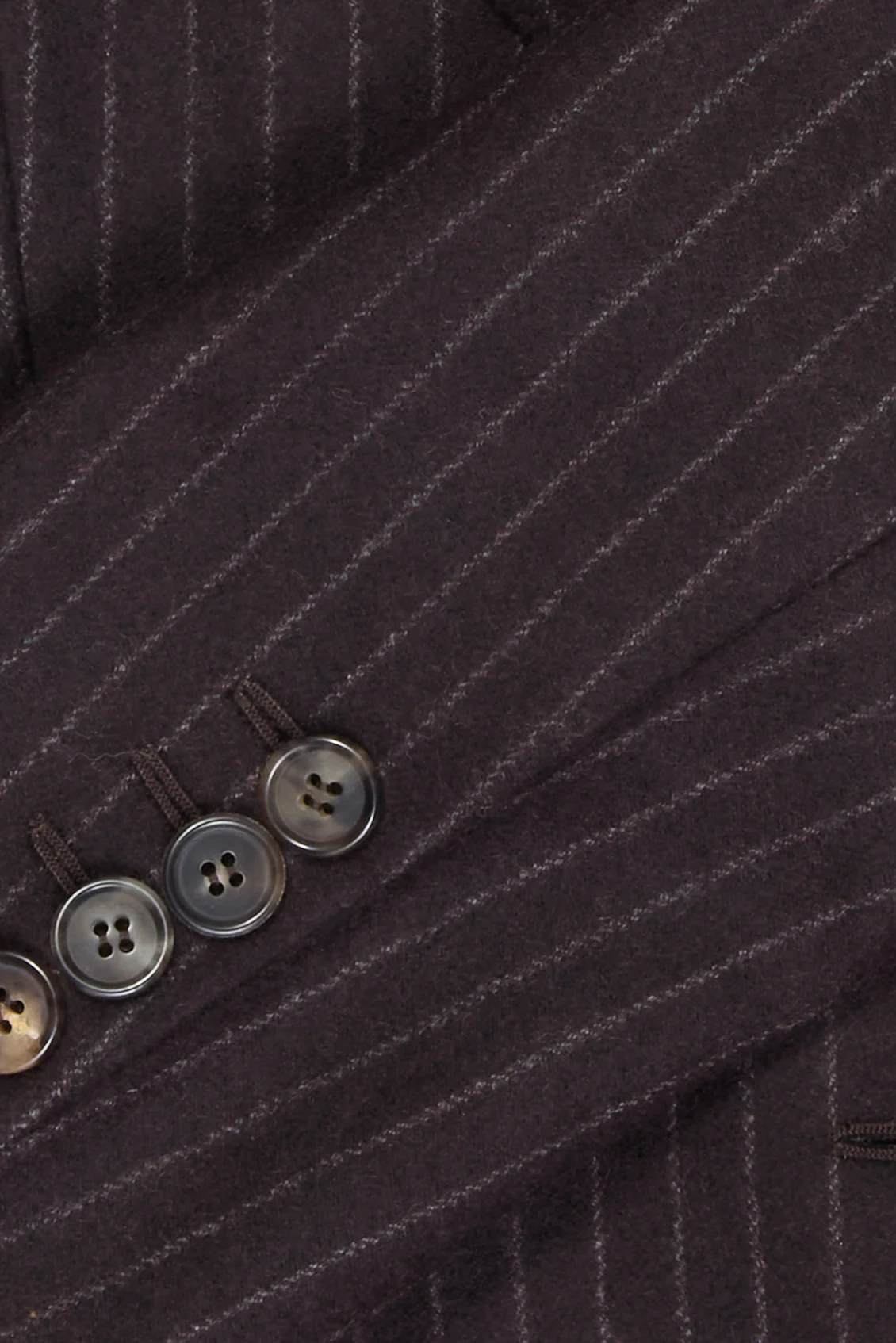 Single Breasted Jacket in Wool Pinstripe - Image 4