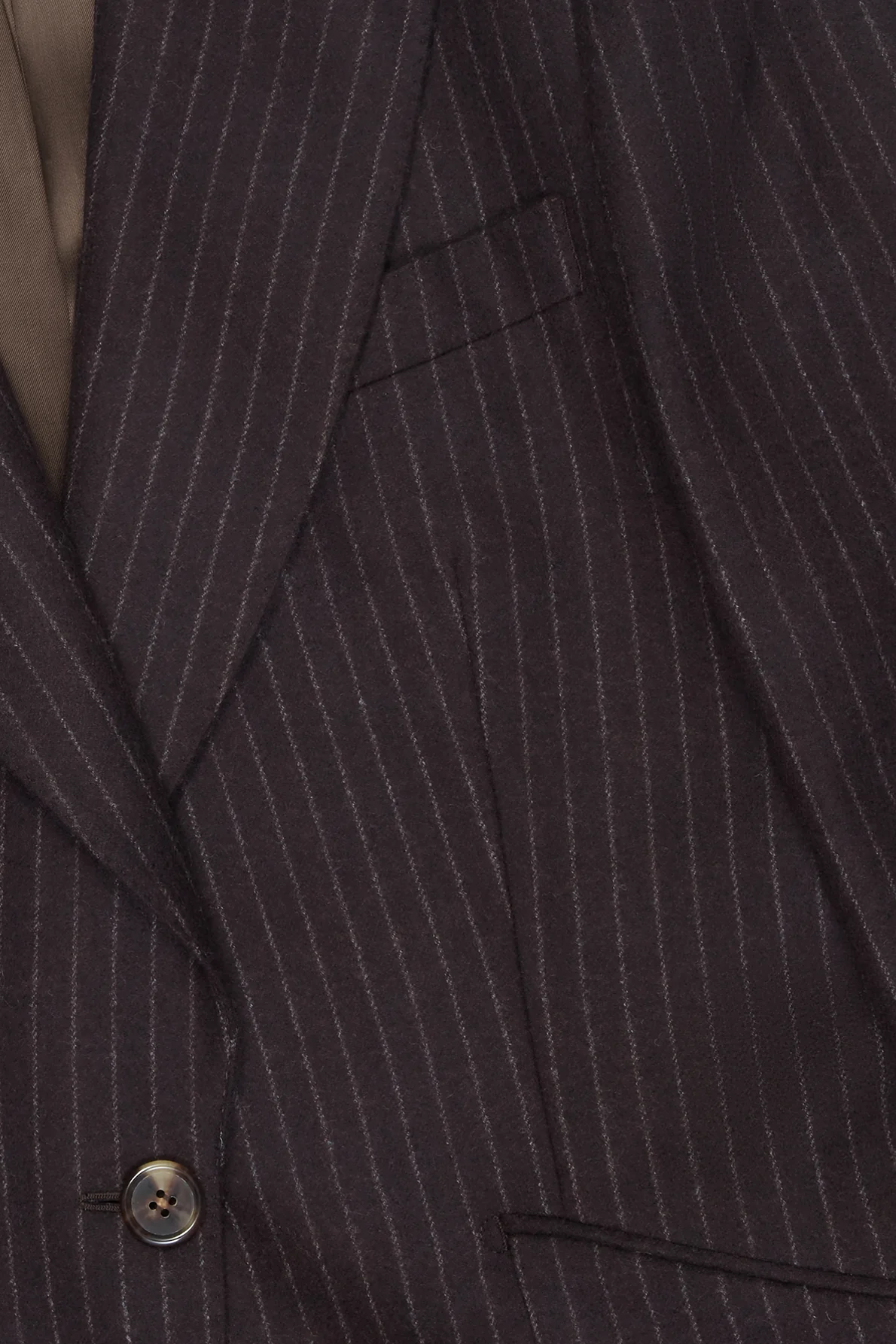 Single Breasted Jacket in Wool Pinstripe - Image 5