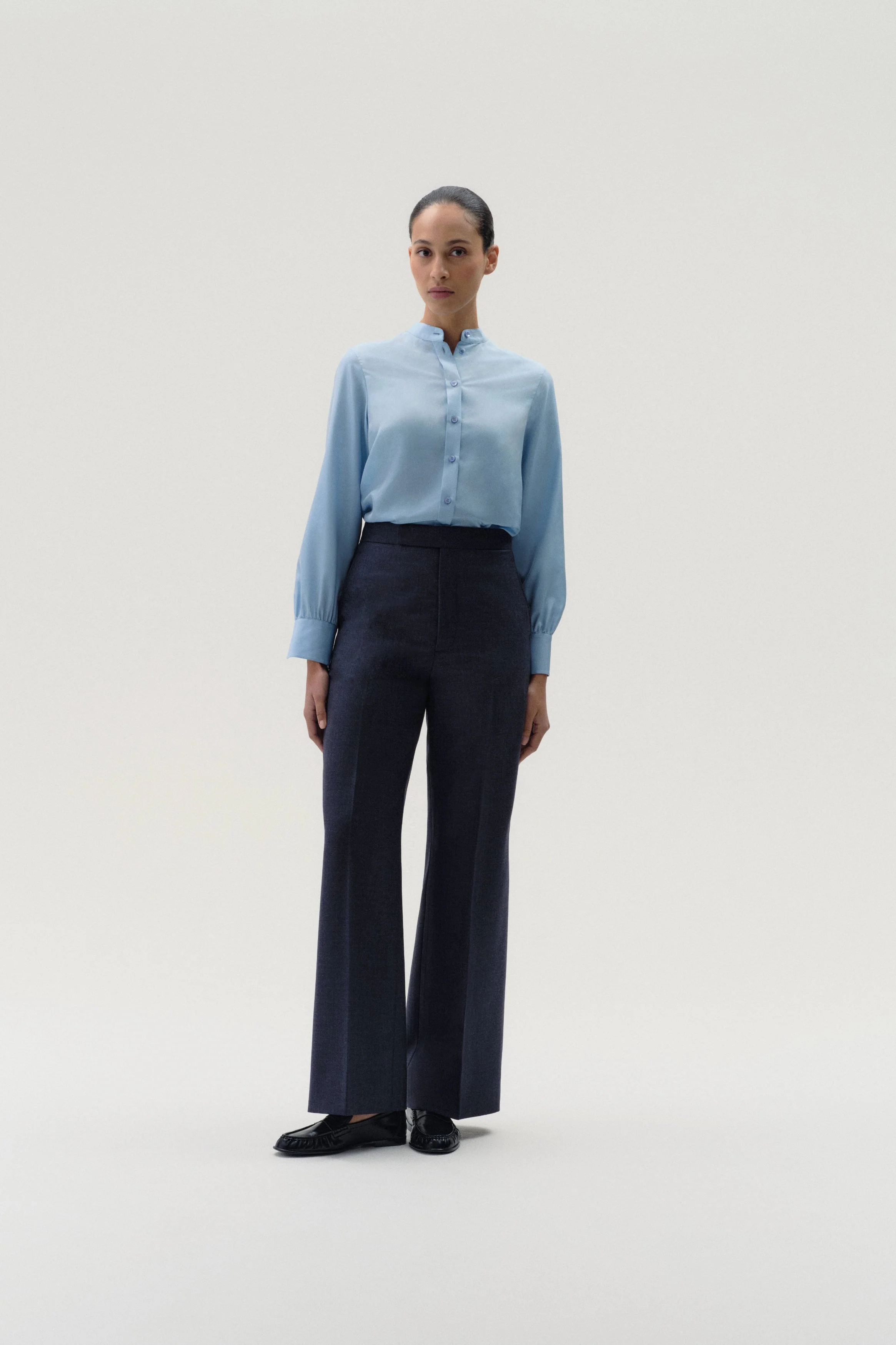 Straight Leg Trouser in Wool - Image 3
