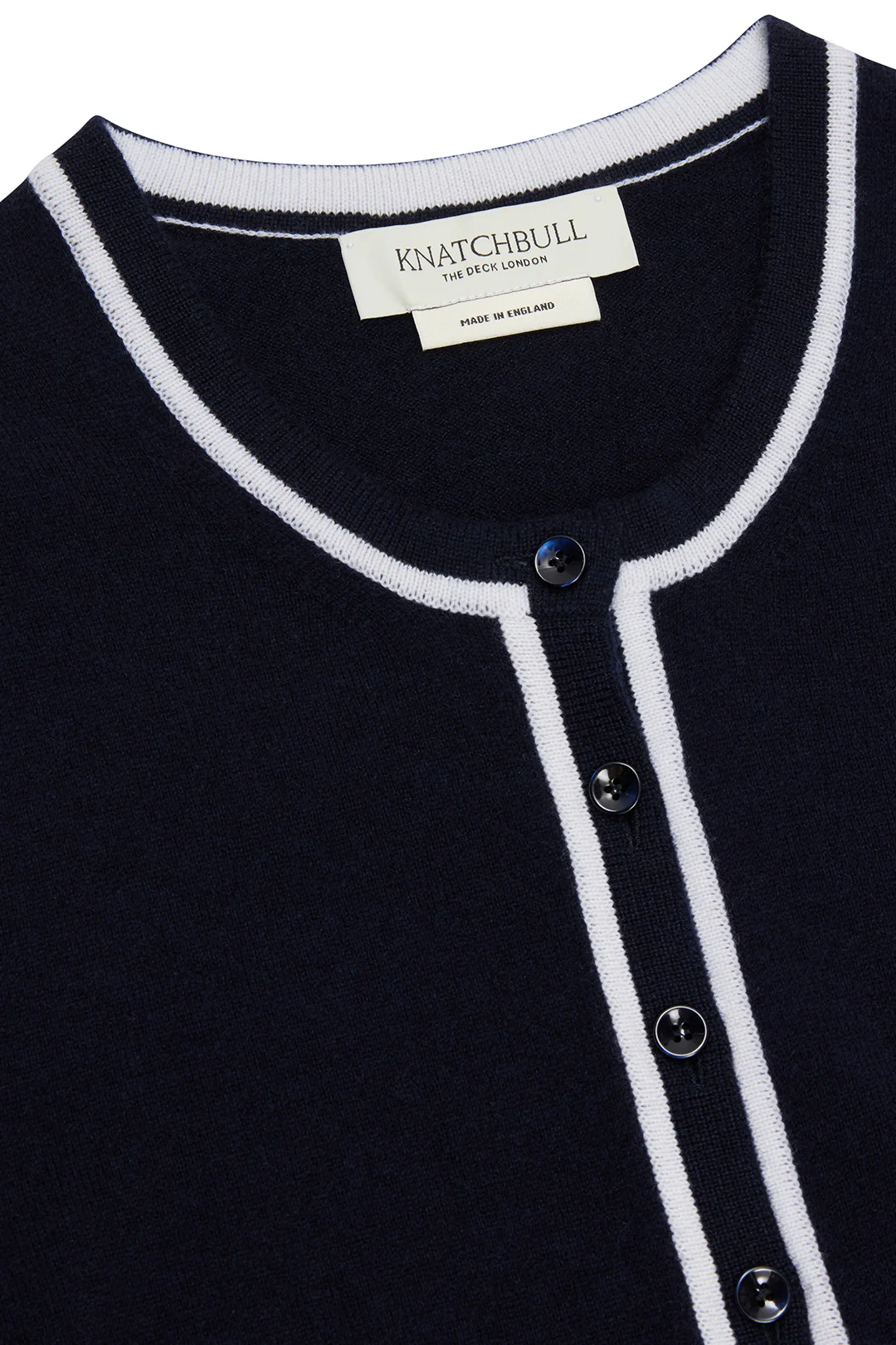 Contrast Cardigan in Cashmere - Image 5