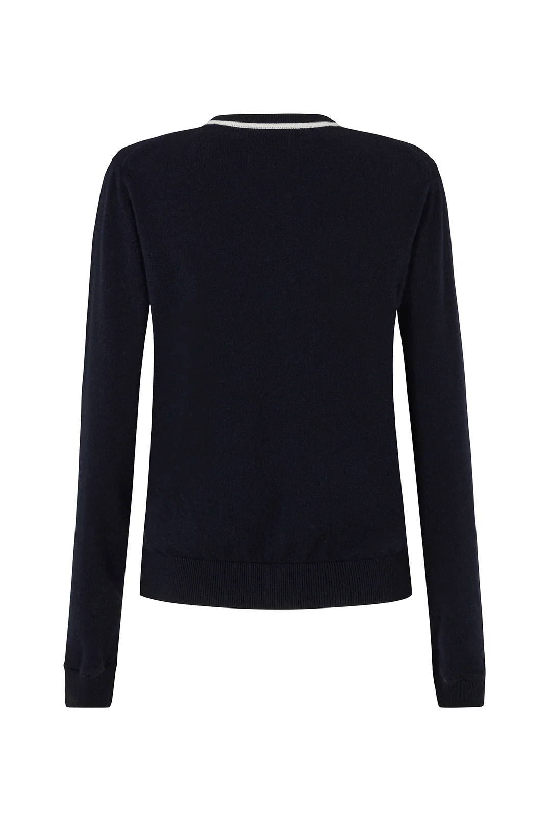 Contrast Cardigan in Cashmere - Image 6