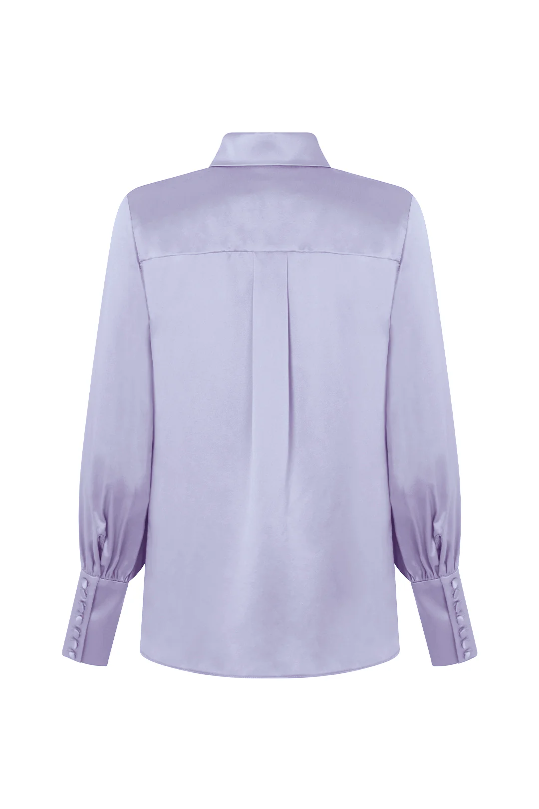 Silk Blouse in Sandwashed Silk Satin - Image 4