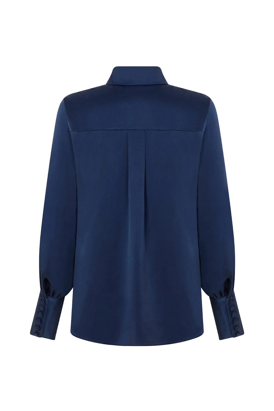 Silk Blouse in Sandwashed Silk Satin - Image 3