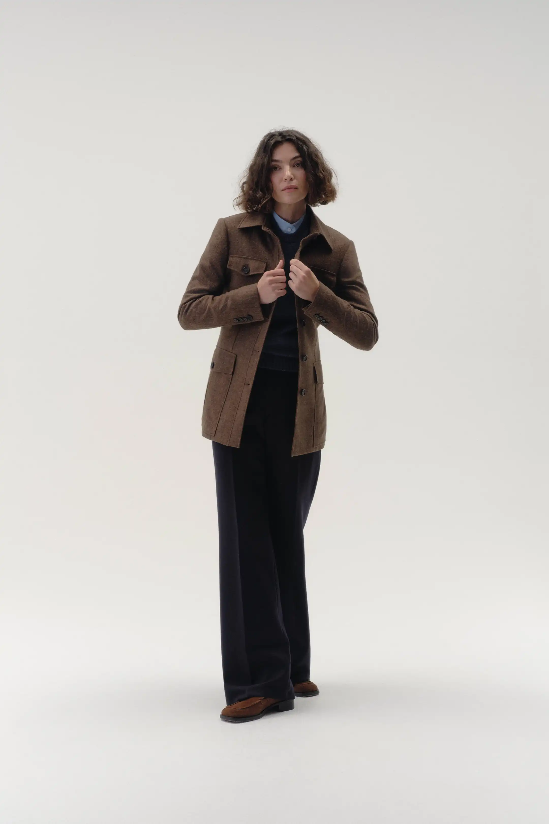 Travel Jacket in Herringbone - Image 3