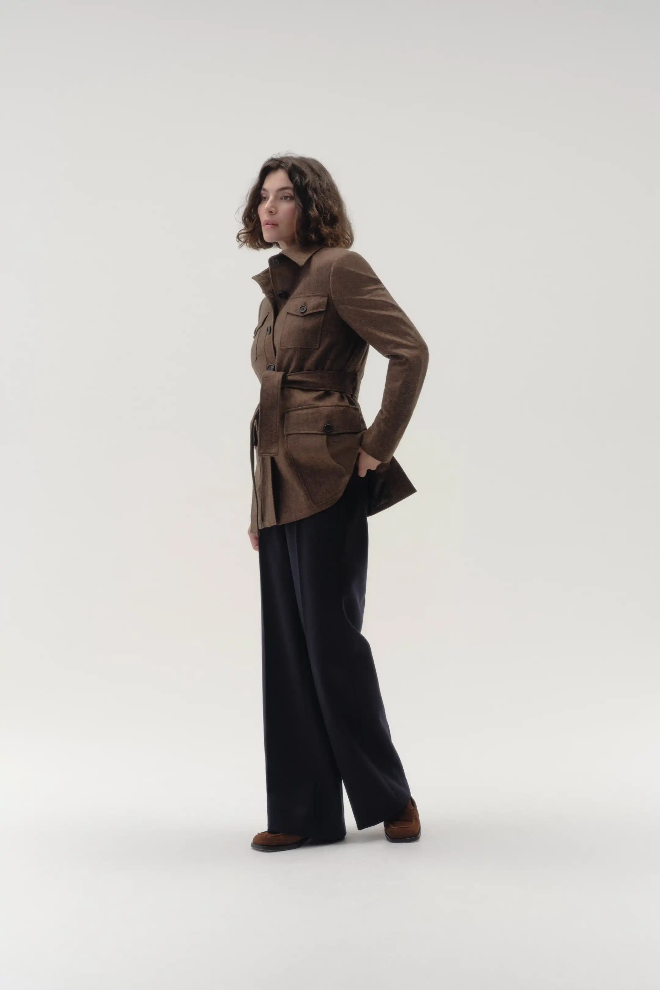 Travel Jacket in Herringbone - Image 4