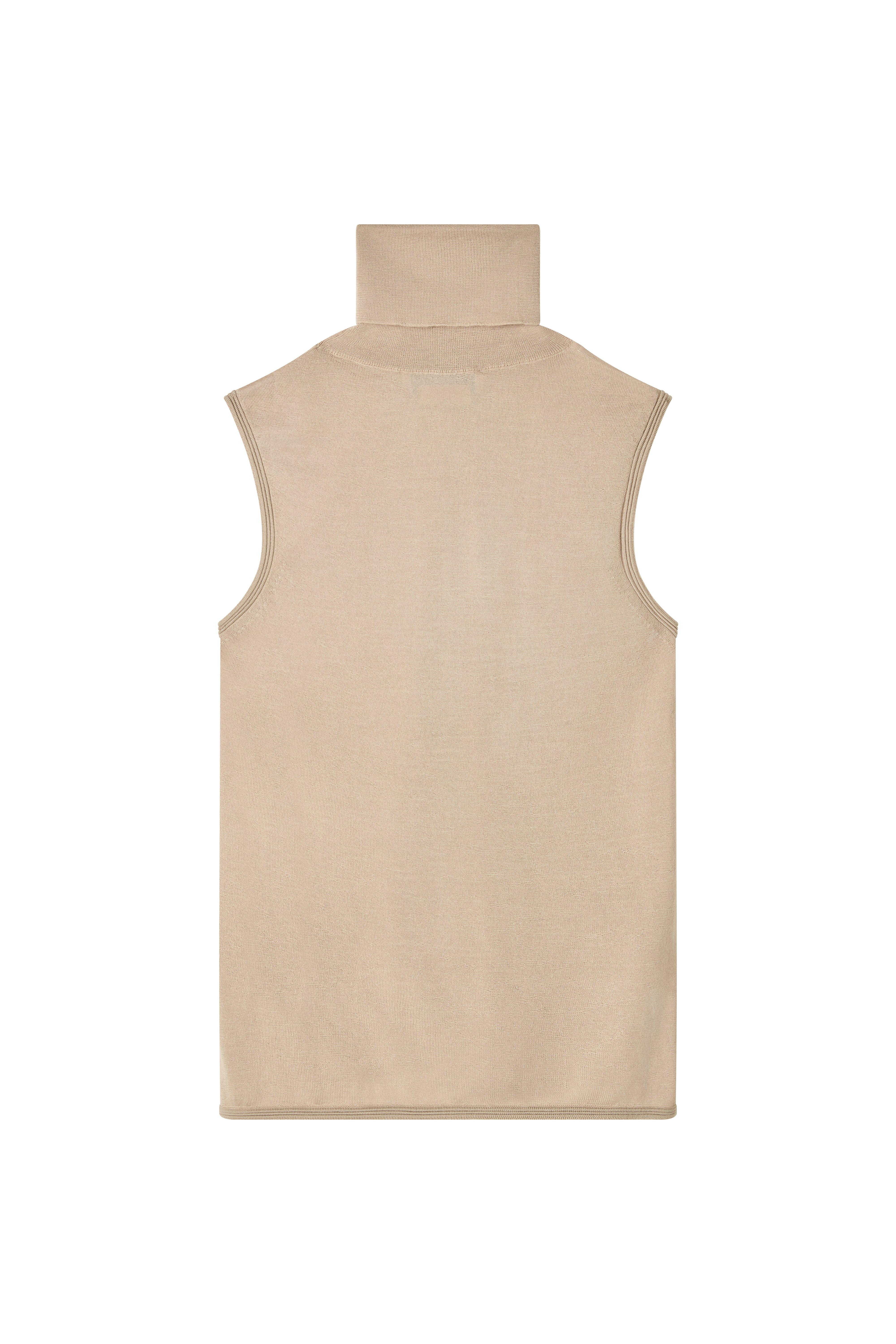 Turtleneck Vest in Cashmere Silk - Image 3