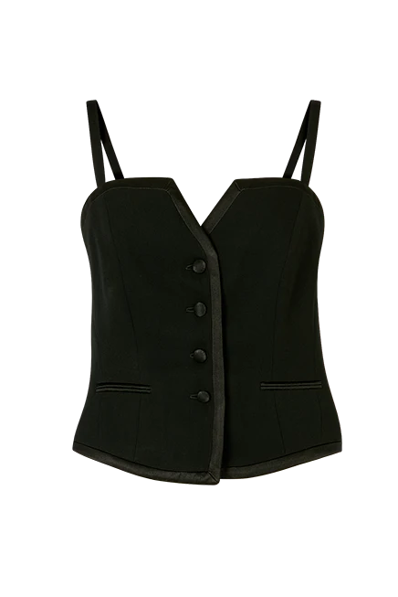 Tuxedo Cami Waistcoat in Barathea
