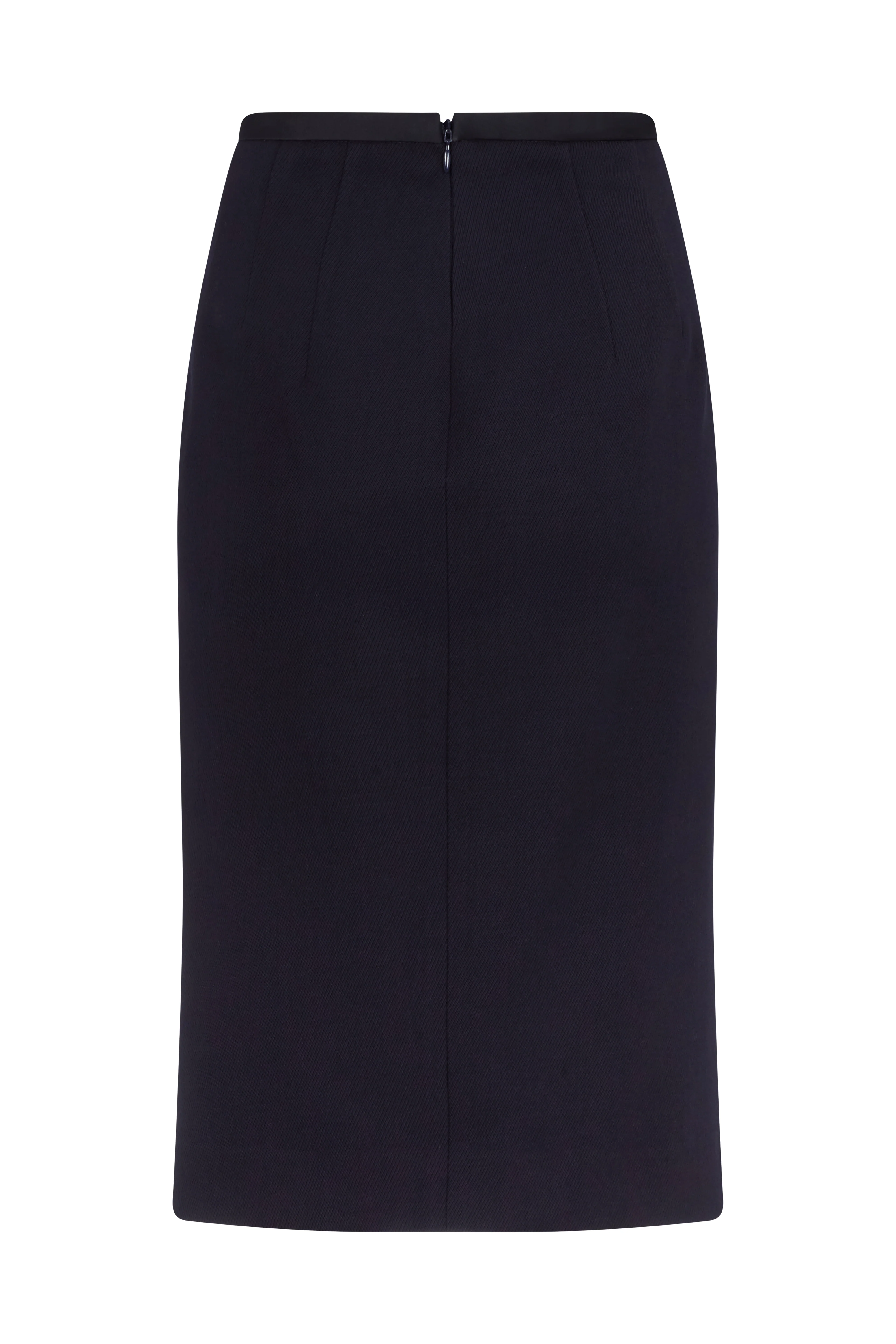 Pencil Skirt in Wool Twill - Image 3