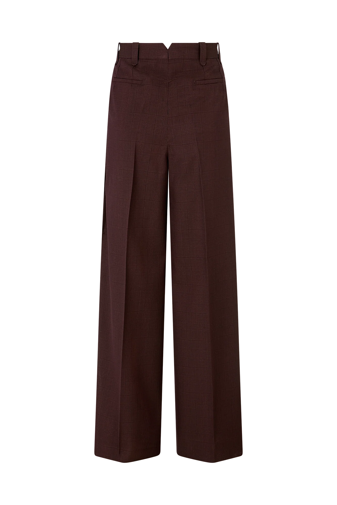 Wide Leg Trouser in Prince of Wales Check - Image 5